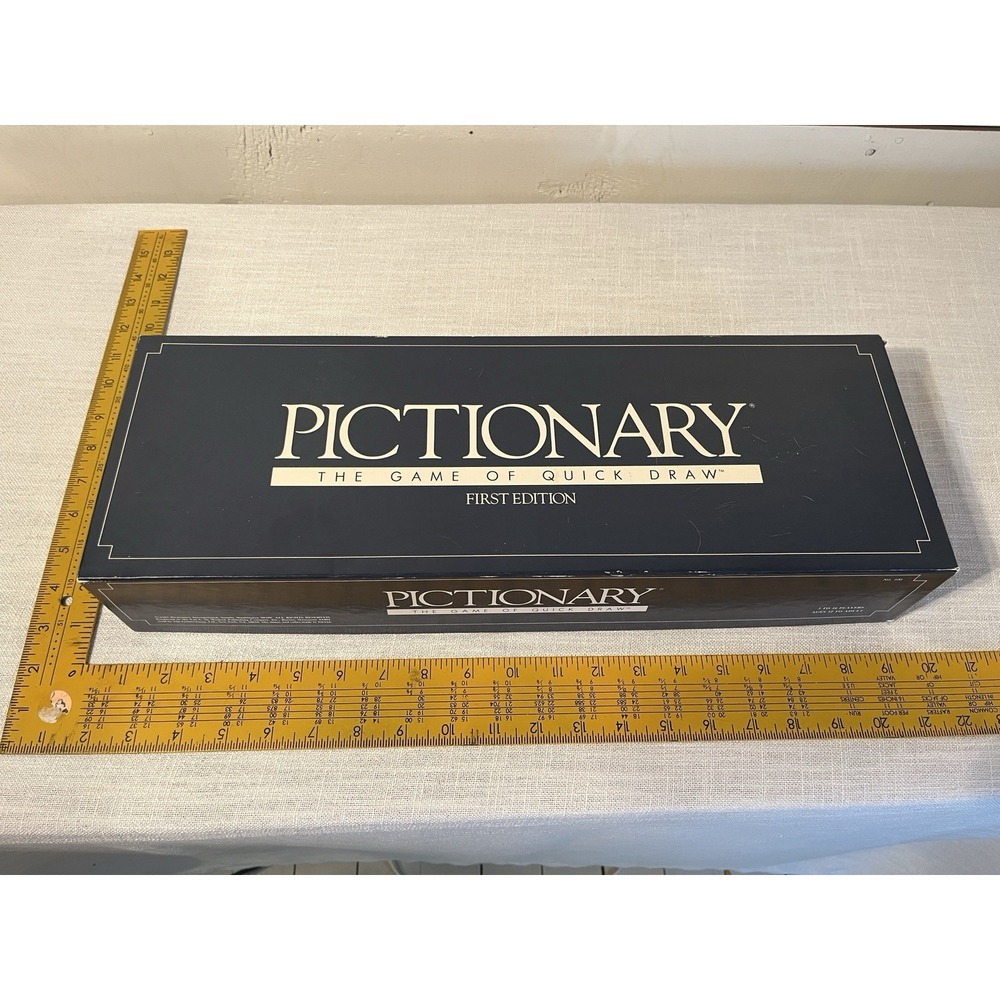 Pictionary Quick Draw First Edition Board Game 1985 Mostly Complete It Appears